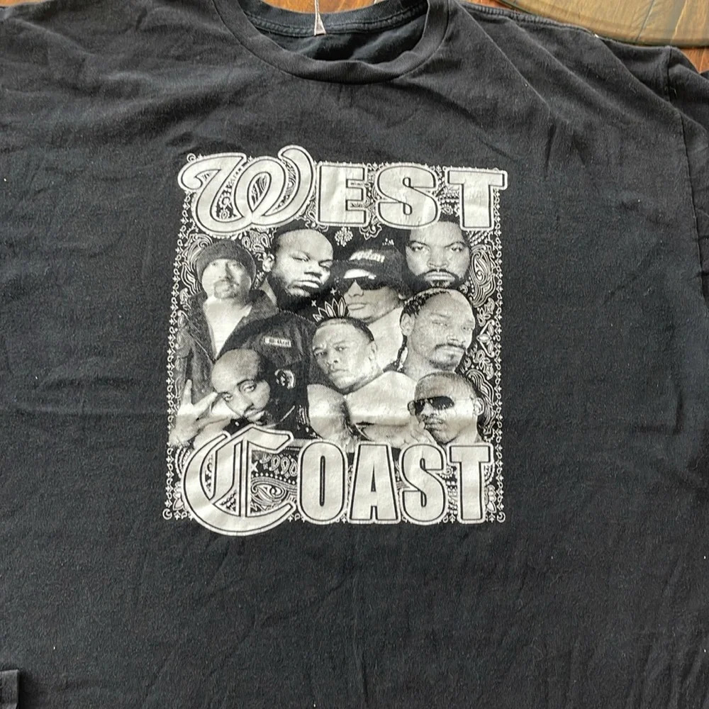 Alstyle West Coast Rap 3 XL Cotton Snoop 2Pac Dre The Beatles Abbey Road sz 3XL - Picture 6 of 9
